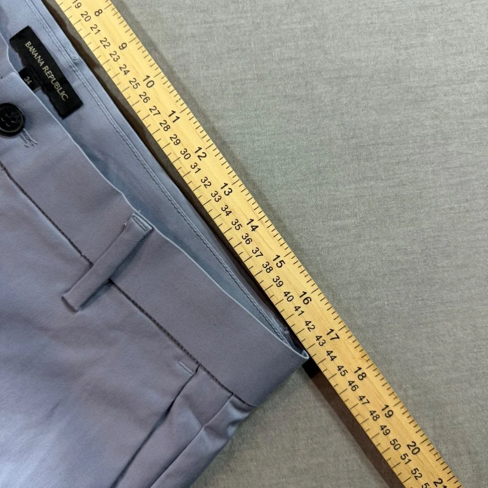 Banana Republic Stretch Chino Shorts Mens 34 Blue NEW Quick Dry 9